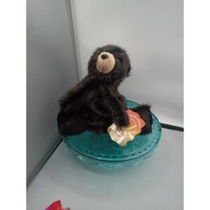 Folkmanis Puppets Baby Black Bear Plush Puppet Toy 8.5" NWT